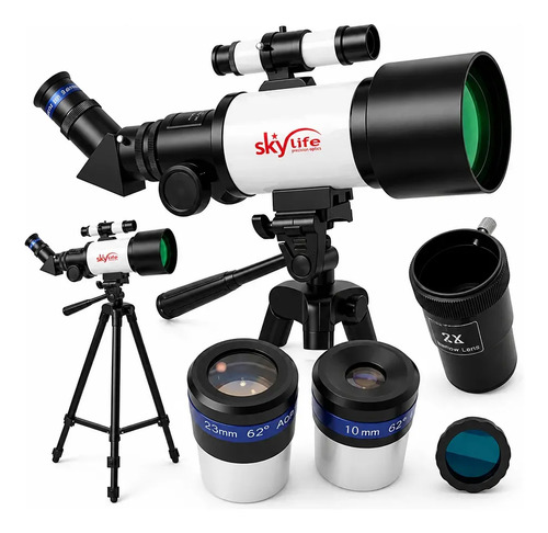 Telescópio Skylife Orbitor Com Oculares Aspheric 62