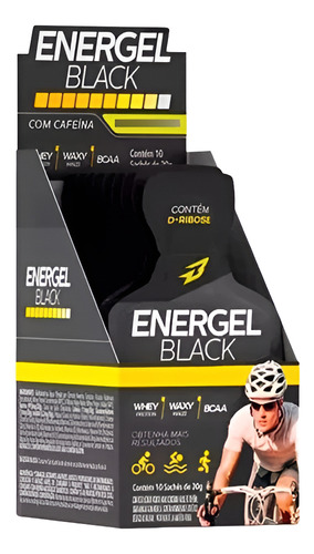 Energel Black Caixa Com 10 Sachês - Body Action - Sabores! Sabor Abacaxi Com Hortelã