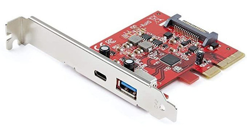 Startech.com Tarjeta Pcie Usb Y Usb-c De 2 Puertos Y 10 Gbps