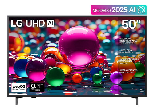 Pantalla 50 Pulgadas LG Uhd Ai Ua75 4k Smart Tv 2025