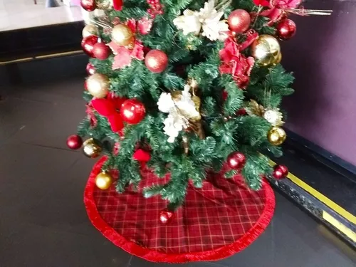 Saia de árvore de Natal de 76 cm padrão bonito dos desenhos animados raposas  pequena saia de árvore tapete de festa casa de fazenda tapete de árvore de  natal para decoração de