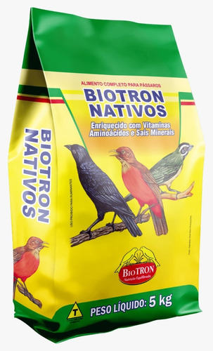 Biotron Nativos - Ração Extrusada Sabor Banana - 5 Kg + Top