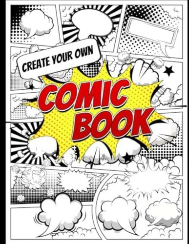 Libro: Create Your Own Comic Book: Blank Comic Book Notebook