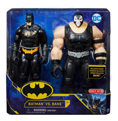 Dc Comics - Super Pack 2 Figuras 30cm - Batman Black Vs Bane