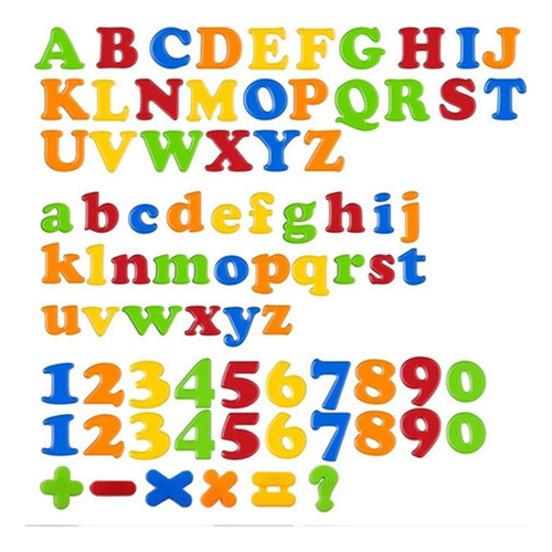 * Abc 123 Juego De Juguetes Magnéticos For Nevera Con Letras