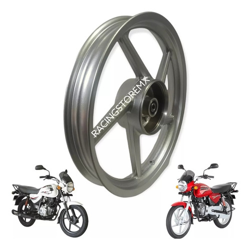  Rin Trasero Bajaj Boxer 150 Bm150 Plata Maxima Calidad