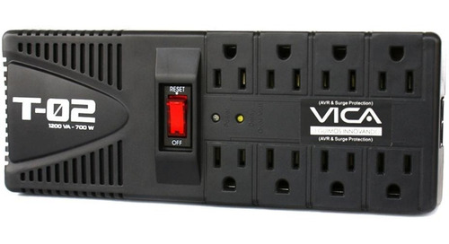 Regulador Vica T-02 300j 700w Entrada 127v 8 Contacos /vc