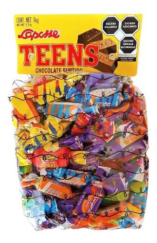 Imagen 1 de 2 de Chocolate Surtido Teens Laposse 1 Kg