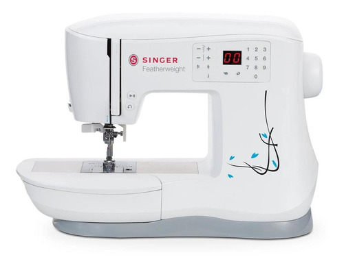 Máquina De Coser Singer C240, Featherweight, Color Blanco