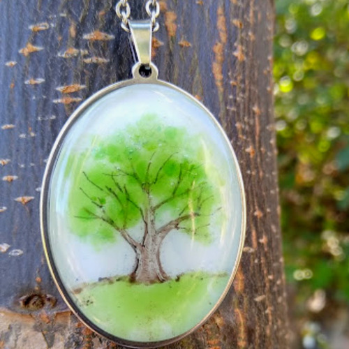 Imagen 3 de 9 de Collar Artístico Árbol