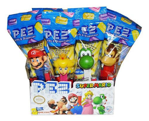 Dispensadores Pez Nintendo Super Mario (paquete De 12)