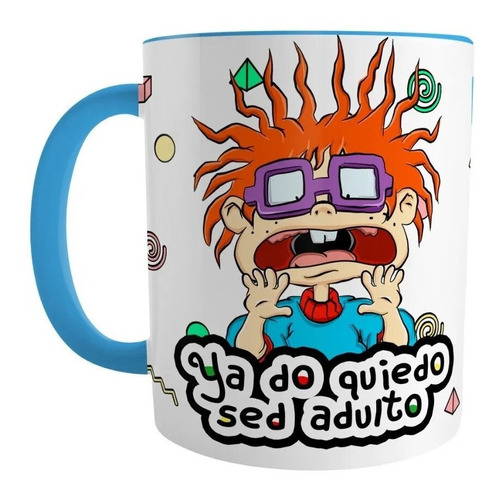 Taza De Cerámica Carlitos Ya No Quiero Ser Adulto Rugrats