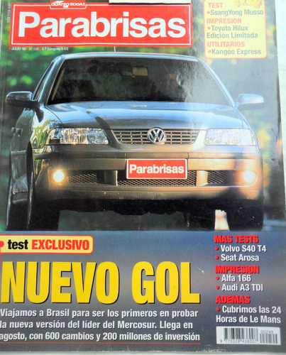 Parabrisas 249 Volvo S40 Seat Arosa, Audi A3 Alfa 166 V. Gol