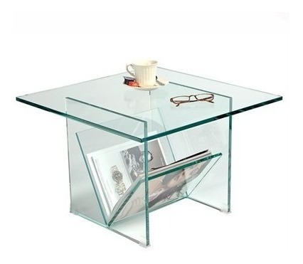 Imagen 4 de 5 de Base Para Mesa Ratona De Cristal 12mm 50x35cm Altura 60cm F