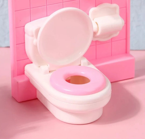Muñecas Accesorios Set Baño Completo Miniatura (10 Pcs)