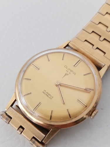 Hermoso Reloj Olimpia N C 17 Jewels De Cuerda Raro, Antiguo (Usado)