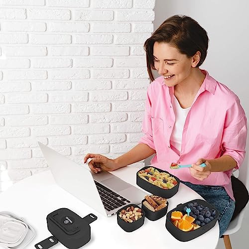 Lonchera Bento Para Adultos, Lonchera Bento Apilable Para Ni