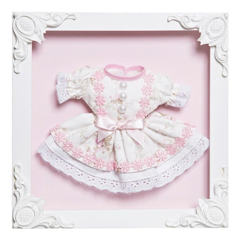 Quadro Com Acrílico  Vestido Quarto Bebê Infantil