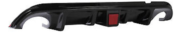 Black Rear Bumper Diffuser Spoiler Lip For 2014-2017 Inf Jjb
