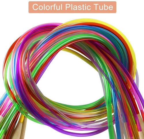 Imagen 3 de 9 de 18 Pares De Agujas Circulares De Bambu + Kit Accesorios