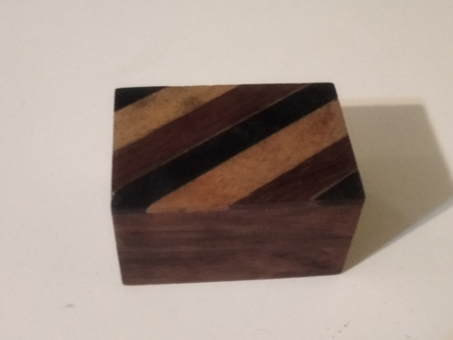 Hermoso Alhajero Caja Cajita De Madera Artesanal