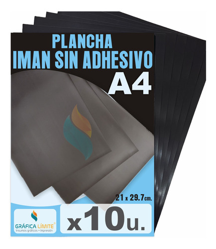 Plancha Iman Sin Autoadhesivo A4 0.35mm X10 Hojas