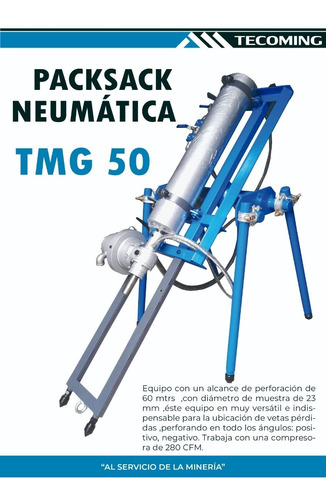 Equipo De Perforación Diamantina Packsack Tmg 50