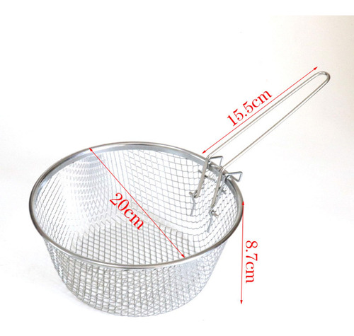 Cesta Para Freír, Cesta De Red Para Freír, Cesta Con Borde