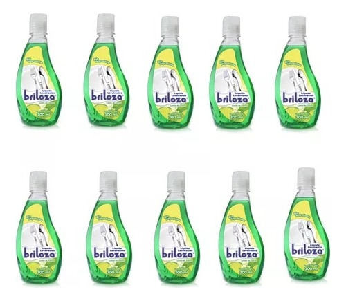 Briloza Lavatrastes Líquido 10 Botellas De 300 Ml