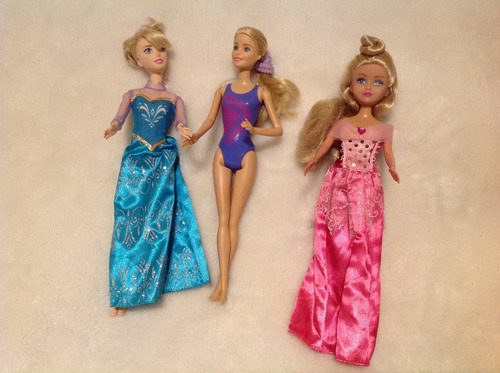 Muñecas, Barbies, Originales. (set De 3)