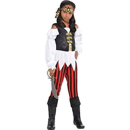 848097 Niñas Pretty Scoundrel Pirate Costume X Gran Ta...