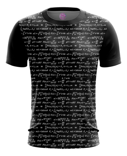 Camisa Camiseta Física Matemática Ciência Fórmulas Em Alta