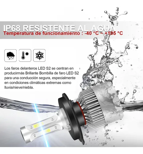 Kit De Faros Delanteros Led Para Nissan Tiida 2007-2015 H4/9