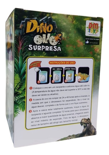 Dino Ovo Surpresa Dm Toys Que Coloca Na Agua Como Funciona
