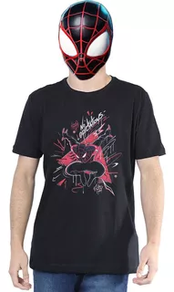 Homem Aranha Miles Morales Aranha Verso Camiseta 100%algodão