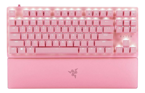 Teclado Gamer Razer Huntsman V2 Tkl 80% Quartz Sw Red Ingles