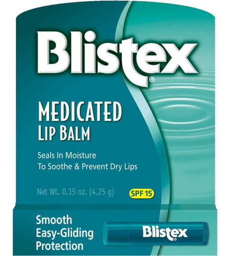 Blistex Blsamo Labial Medicado Spf 15 - 0.15 Onzas Cada Uno