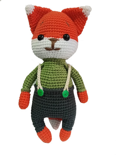 Amigurumi Oso Zorrito Tierno Crochet Peluche