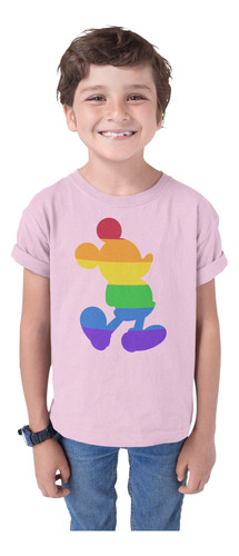 Playera Mickey Silueta Pride Lgbtt Orgullo Colores Arcoiris