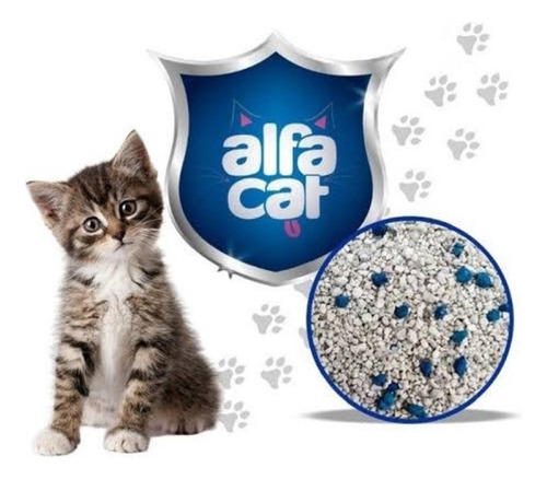 Arena Aglutinante Para Gato Alfa Cat, 4 Bolsas De 6kg x 24kg de peso neto