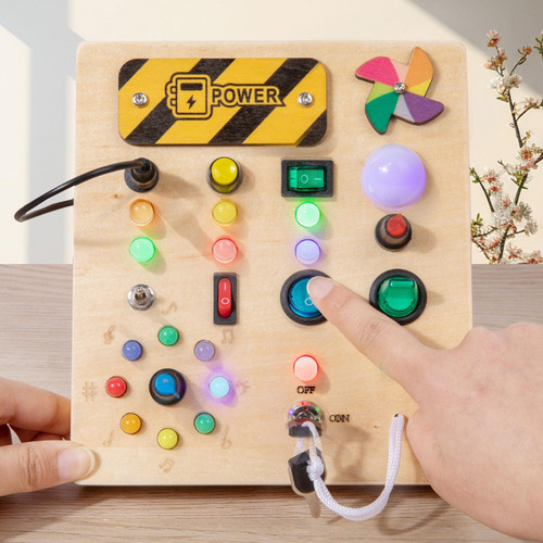 Interruptor De Luzes, Placa Ocupada, Brinquedo Montessori,
