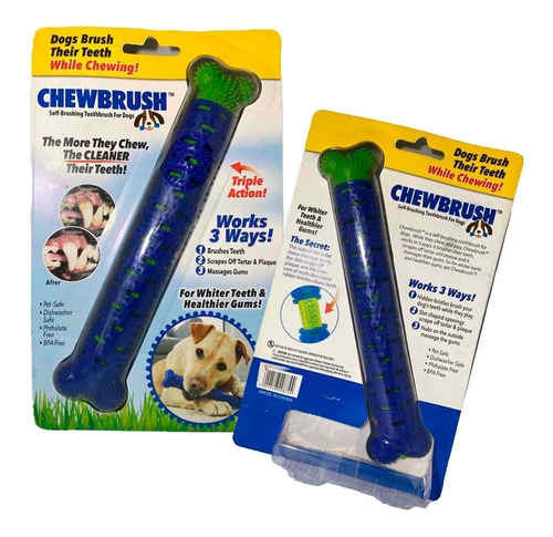 Juguete Para Perros Limpieza Placa  Dental - Hueso Chewbrush