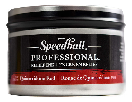 Tinta De Alivio Profesional Speedball  Quinacridone Rojo 8 O