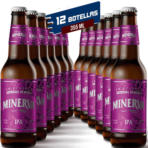 Cerveza Artesanal Minerva Ipa 12 Pack