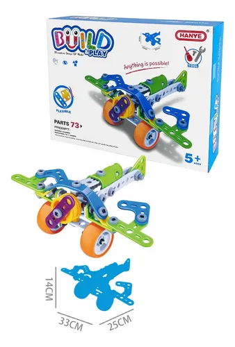 Juego De Construccion Mecano Didactico Ni os 73 Piezas Avion