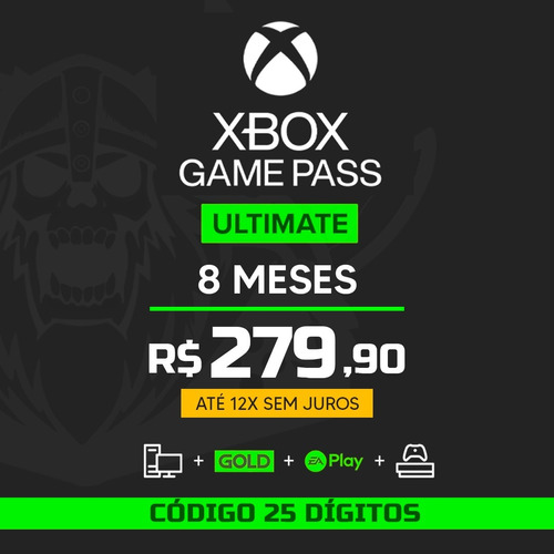   Xbox Game Pass Ultimate  8 Meses
