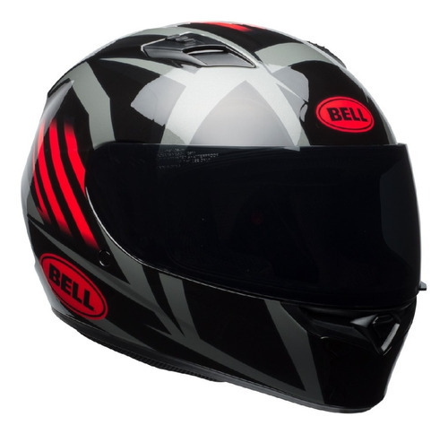 Capacete Moto Bell Qualifier Diversos Modelos @# Cor B17904 - BLAZE GLOSS BLACK RED TITANIUM Tamanho do capacete 53-54 XS