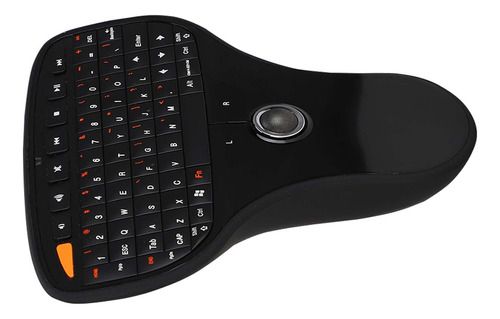 Teclado Qwerty Trackball N5901, Inalámbrico, 2,4 G, Mini Usb