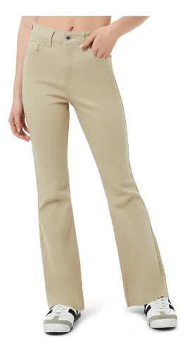 Jeans caqui mujer sale