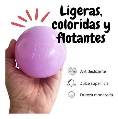 Pelotas Para Alberca Colores Variados Paquete De 100 Unidade
